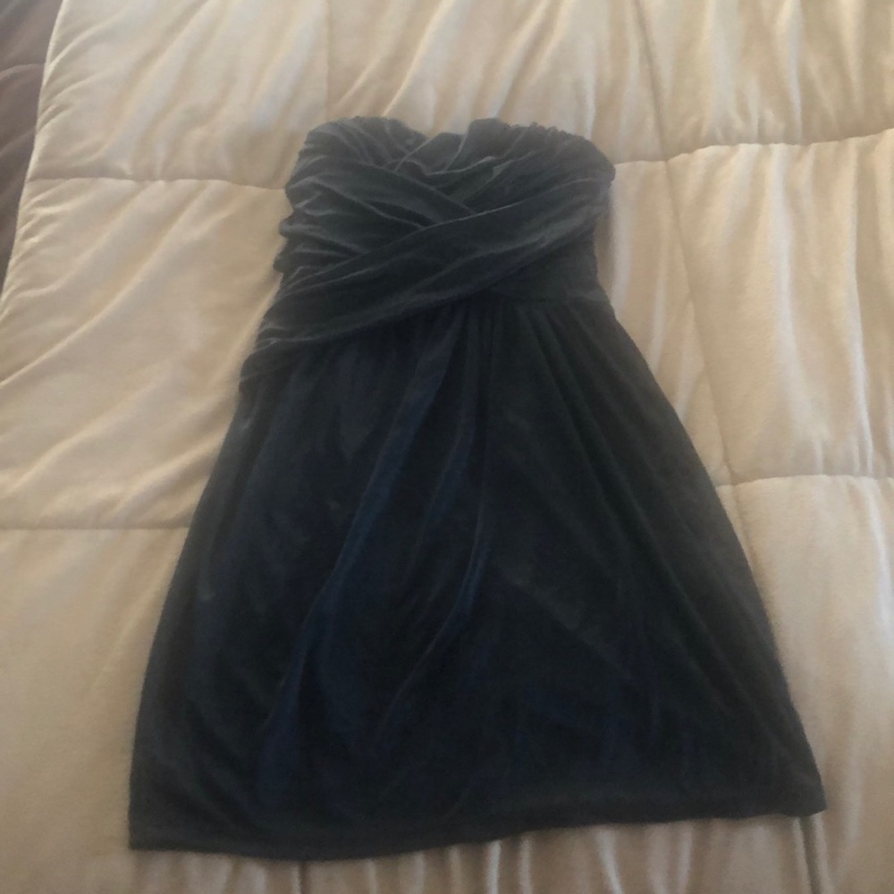 Express Sweetheart Strapless Ruched Dress. XS